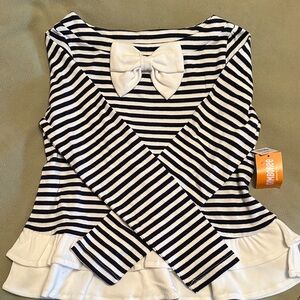 Gymboree Black and White Striped Kids Top